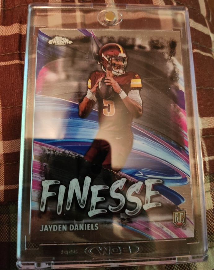 2024 Topps Chrome #F-3 Jayden Daniels Finesse Rookie — front