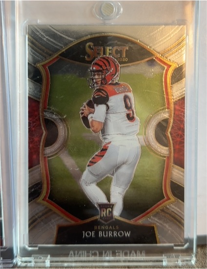 2020 Panini Select #46 Joe Burrow Rookie Card — front