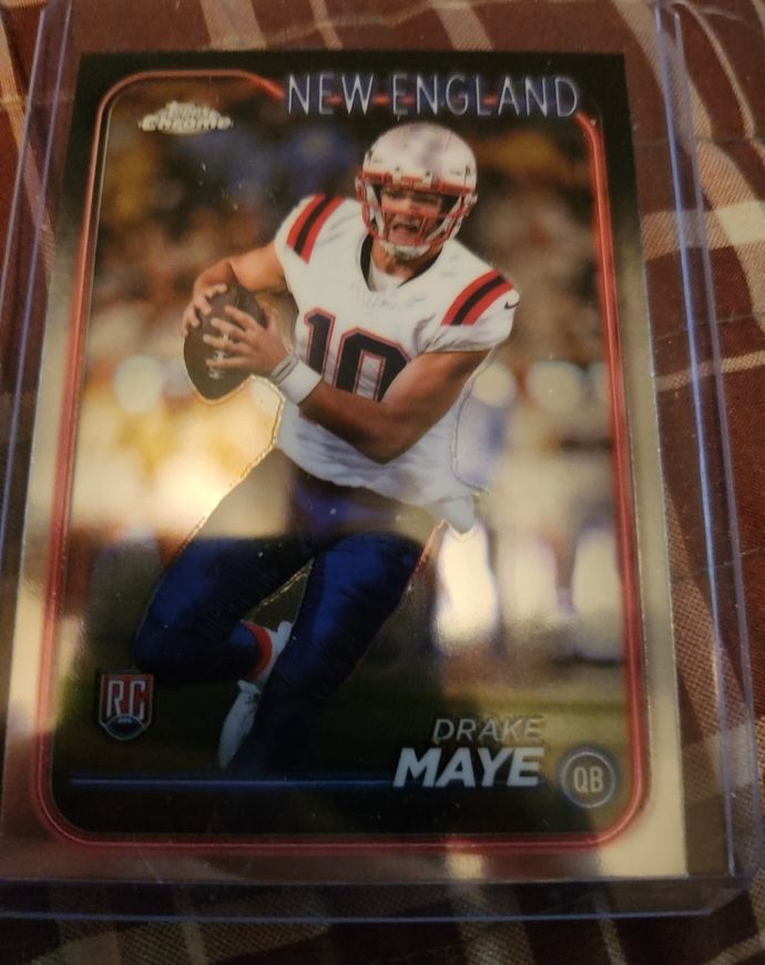 2024 Topps Chrome #203 Drake Maye — front