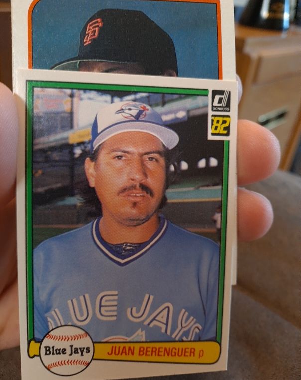 1982 Donruss #580 Juan Berenguer Toronto Blue Jays — front