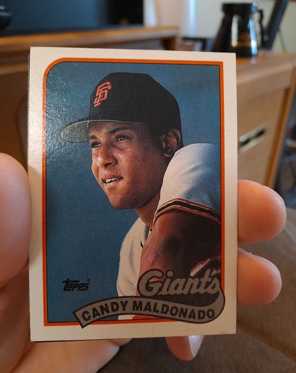 1989 Topps #495 Candy Maldonado — front