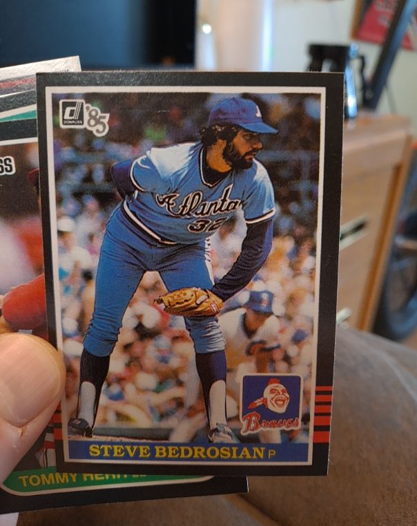 1985 Donruss #628 Steve Bedrosian — front