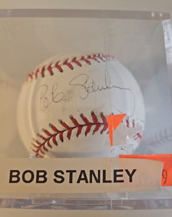 Bob Stanley Autographed Baseball — front