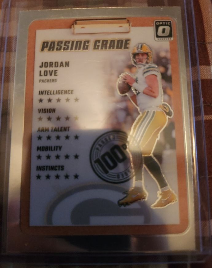 2024 Panini Donruss Optic #8 Jordan Love Passing Grade — front