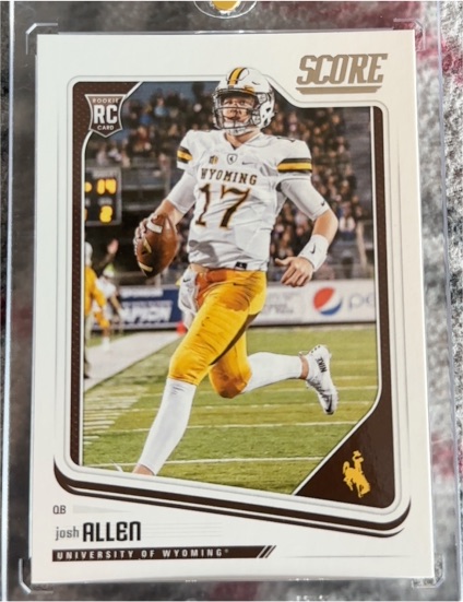 2018 Panini Score #350 Josh Allen Rookie Card — front
