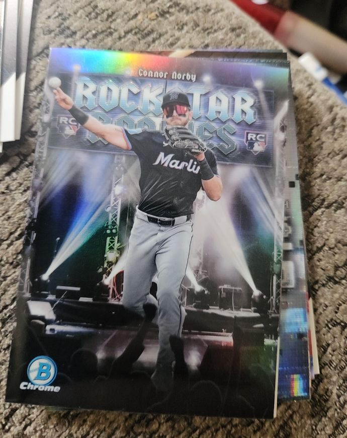 2025 Bowman Chrome #RR-13 Connor Norby Rockstar Rookies — front