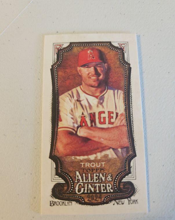 2024 Topps Allen & Ginter #280 Mike Trout Mini — front
