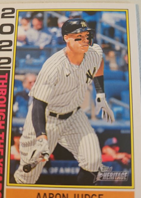 2025 Topps Heritage Through the Years #TTY-23 Aaron Judge — front