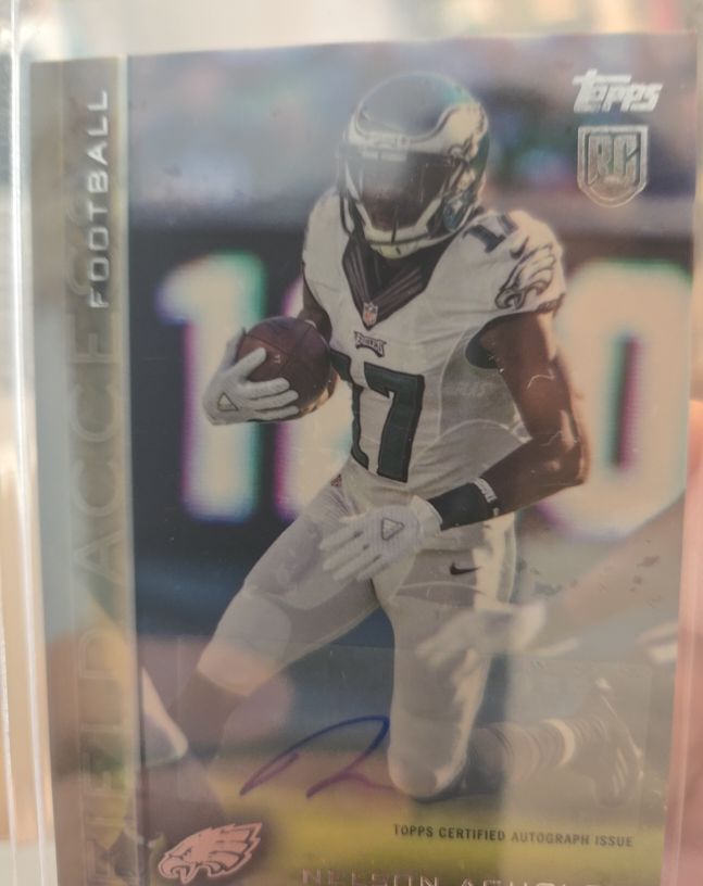 2015 Topps Field Access Autographs #113 Nelson Agholor — front
