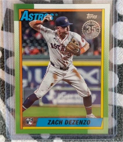 2025 Topps Series 1 1990 Topps Baseball 35th Anniversary #T90-92 Zach Dezenzo — front