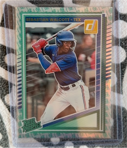 2025 Donruss #103 Sebastian Walcott Rated Prospect — front