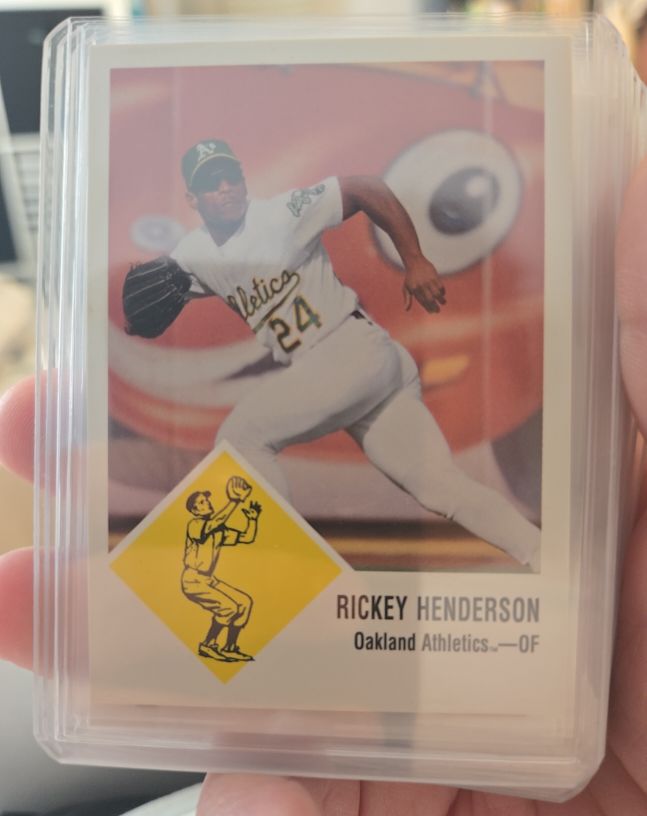 1998 Fleer Tradition #110 Rickey Henderson — front