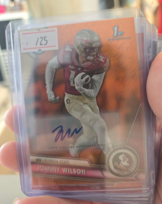 2023 Topps Bowman Chrome University #1st Bowman Johnny Wilson — front