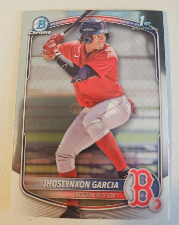 2025 Bowman Chrome #BCP-43 Jhostynxon Garcia — front