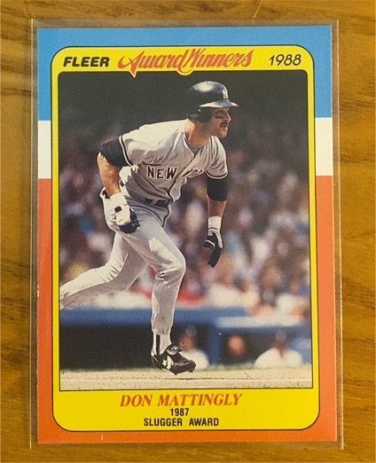 1988 Fleer Award Winners Don Mattingly — front