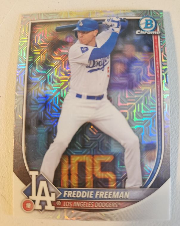 2025 Bowman Chrome #5 Freddie Freeman — front