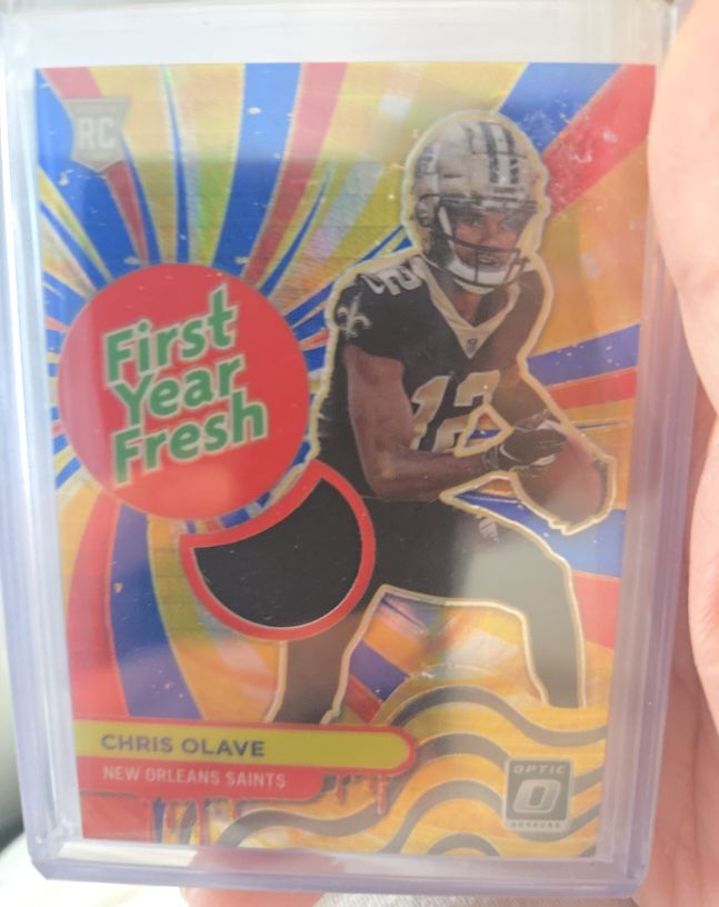 2022 Donruss Optic #FYF-CO Chris Olave First Year Fresh Patch Rookie — front