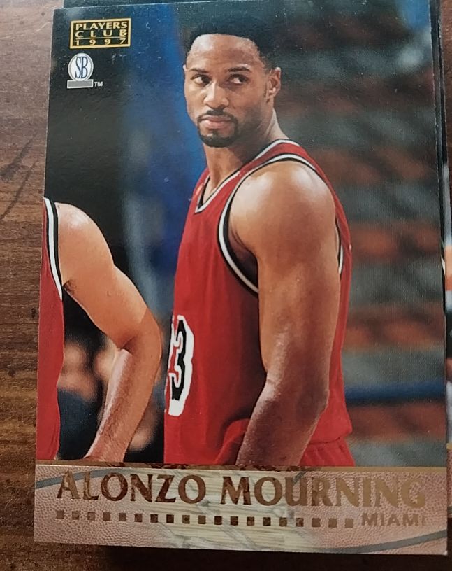 1997 Score Board Players Club #41 Alonzo Mourning — front