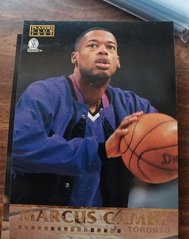 1997 Score Board Players Club Marcus Camby Toronto Raptors — front