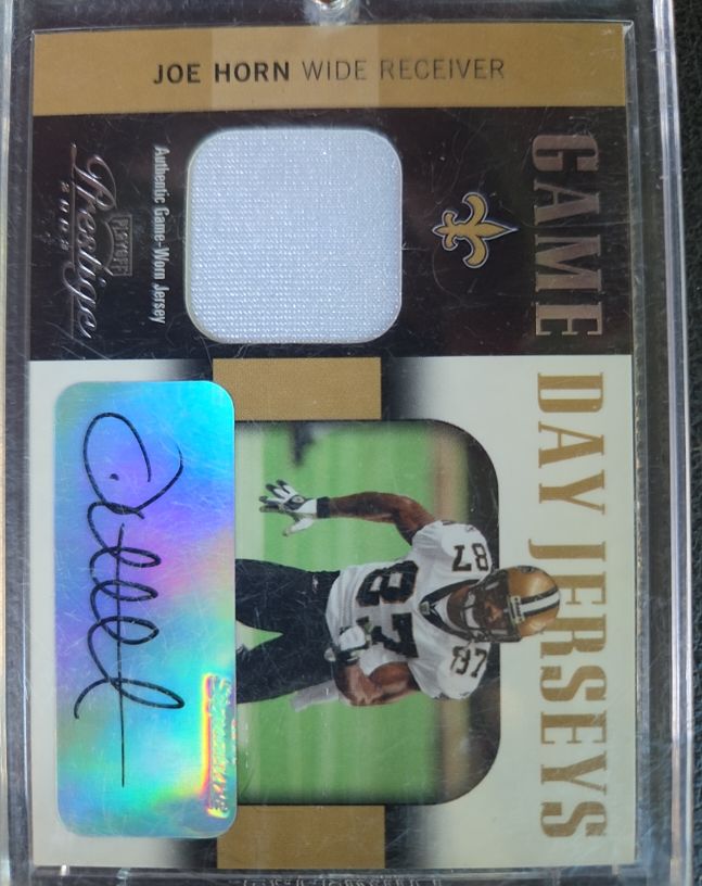 2003 Playoff Prestige Game Day Jerseys #GDJ-8 Joe Horn — front
