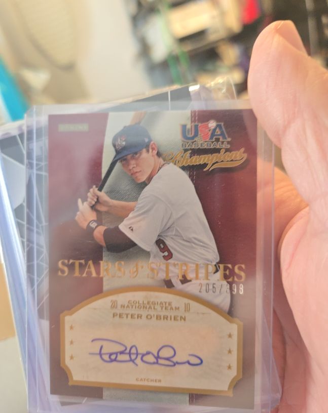 2013 Panini USA Baseball Champions Stars & Stripes #Peter O'Brien — front