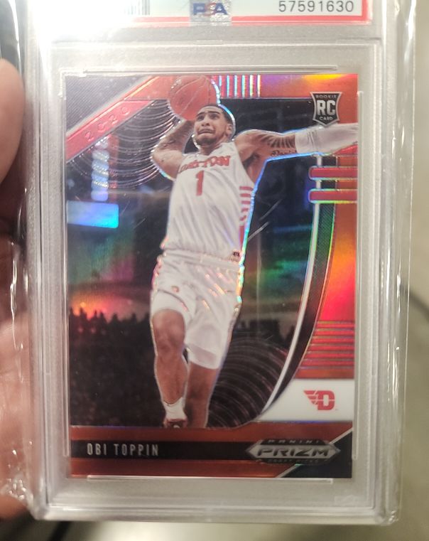 2020 Panini Prizm Draft Picks #7 Obi Toppin RC — front