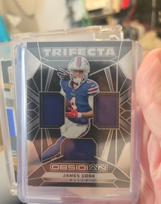2024 Panini Obsidian Trifecta #TS-JCK James Cook — front