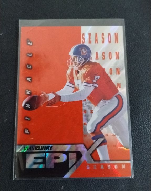 1997 Pinnacle Epix Season #E1 John Elway — front