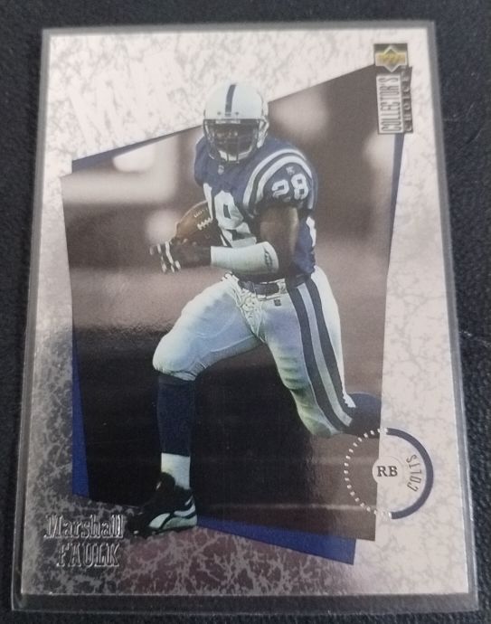 1996 Upper Deck Collector's Choice MVPs #M21 Marshall Faulk — front