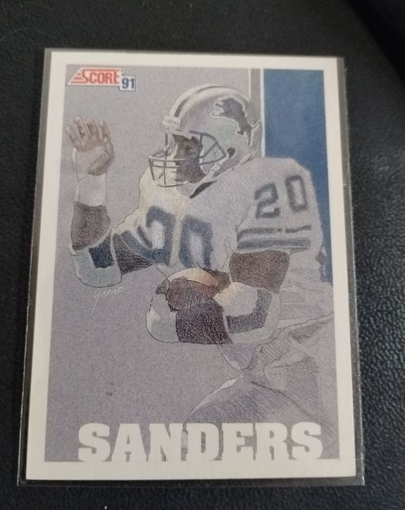 1991 Score #637 Barry Sanders Team MVP — front
