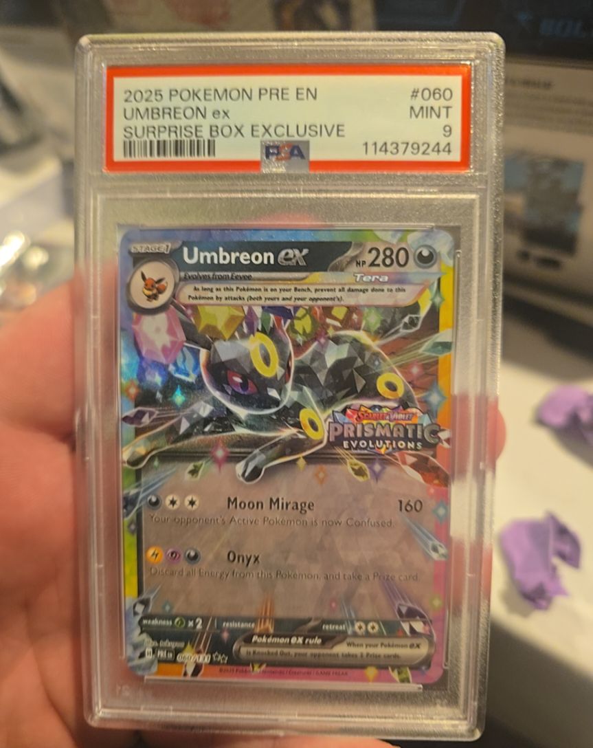 2025 Pokémon Prismatic Evolutions #060 Umbreon ex — front
