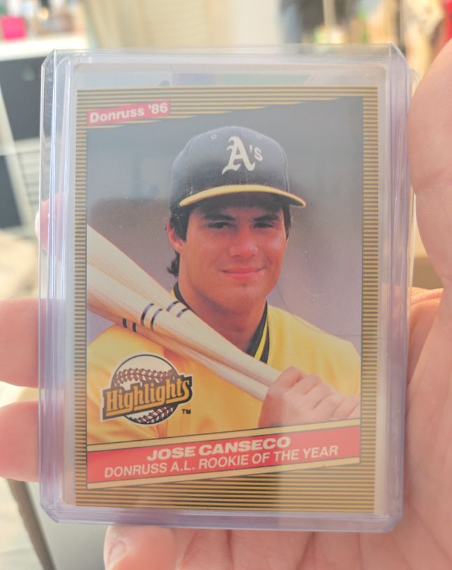 1986 Donruss Highlights #55 Jose Canseco — front