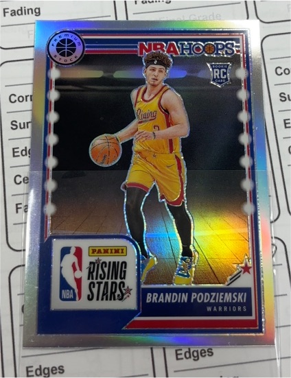 2023-24 Panini NBA Hoops Premium Stock #297 Brandin Podziemski — front