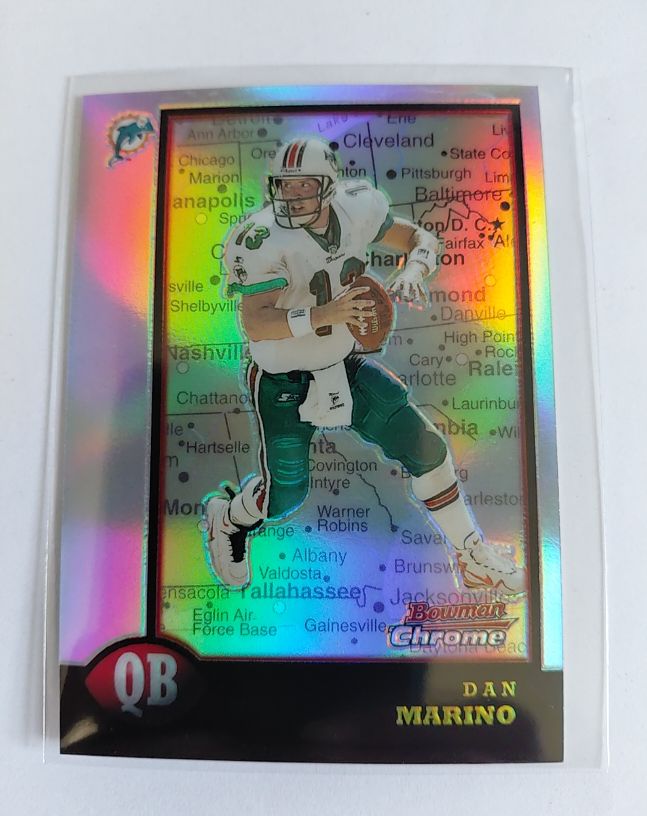 1998 Bowman Chrome #135 Dan Marino — front