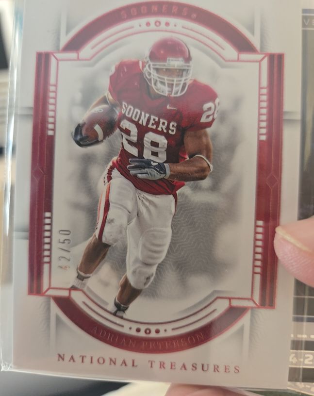 2024 Panini National Treasures Collegiate #40 Adrian Peterson — front