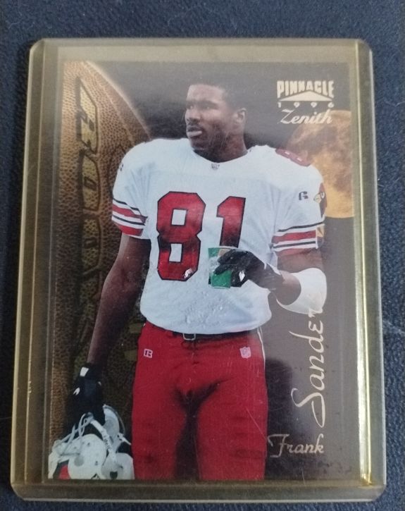 1996 Pinnacle Zenith #Z-106 Frank Sanders — front