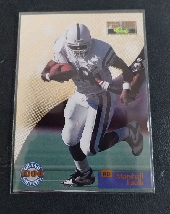 1995 Classic Pro Line #G-4 Marshall Faulk — front