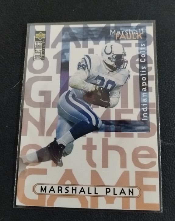 1997 Upper Deck Collector's Choice #58 Marshall Faulk — front