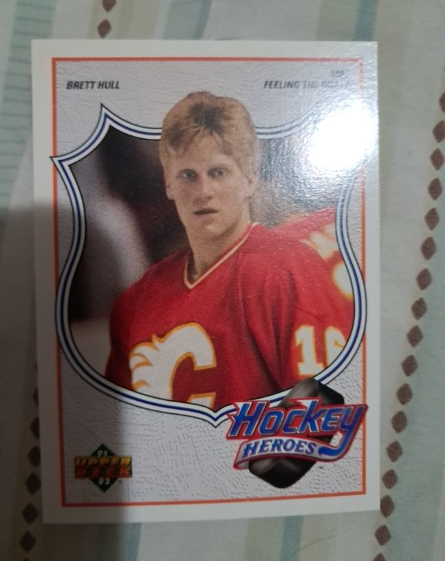 1991-92 Upper Deck Hockey Heroes #2 Brett Hull — front