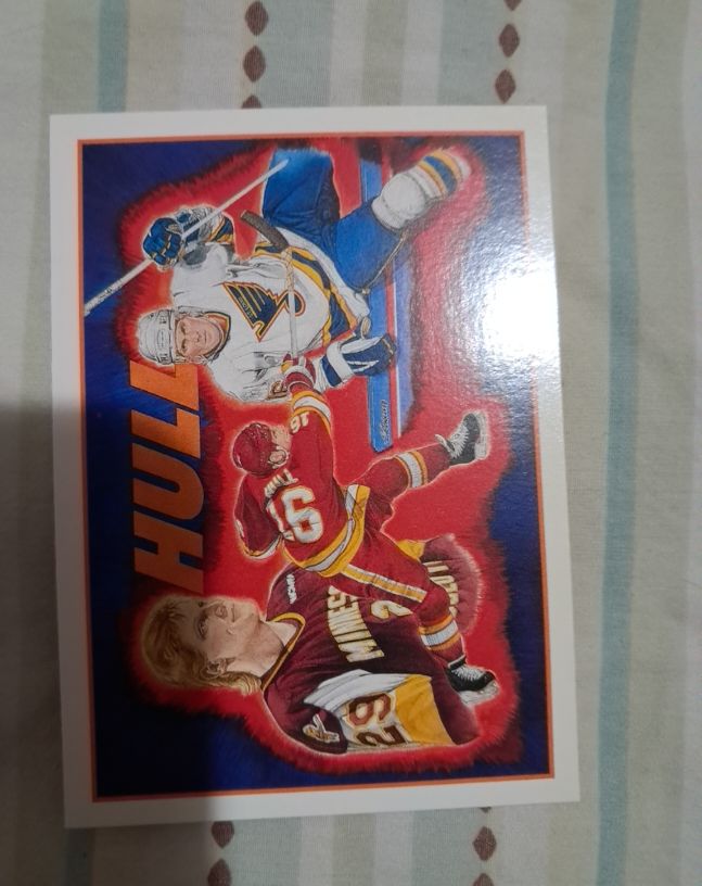 1991-92 Upper Deck Hockey Heroes #9 Brett Hull — front