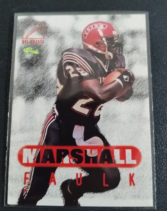 1996 Classic NFL Rookies #79 Marshall Faulk — front