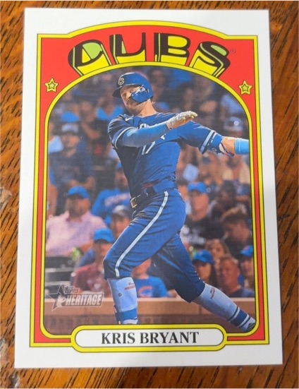 2021 Topps Heritage #131 Kris Bryant — front