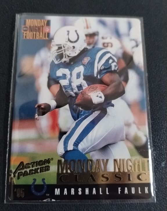 1995 Action Packed Monday Night Football #28 Marshall Faulk — front