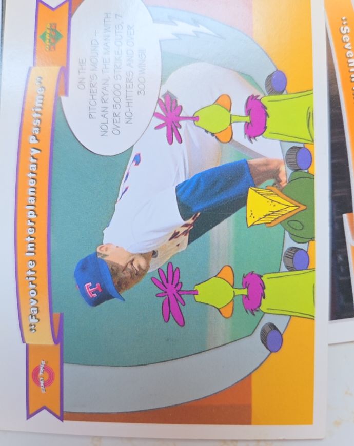 1991 Upper Deck Comic Ball 2 #4 Nolan Ryan Favorite Interplanetary Pastime — front