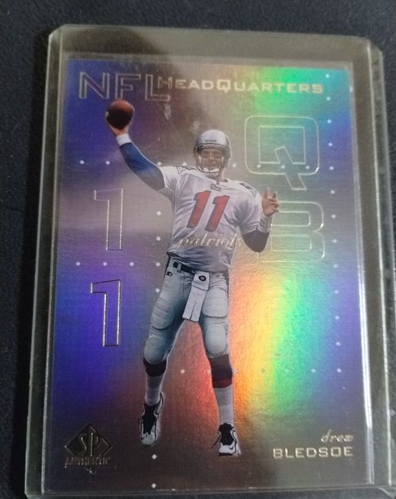 1999 Upper Deck SP Authentic Headquarters #HQ6 Drew Bledsoe — front