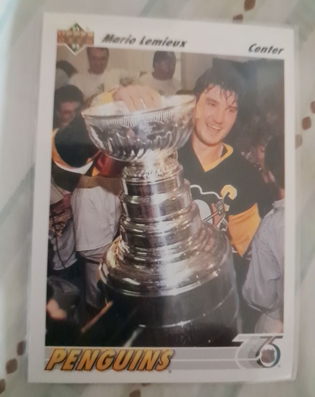 1991-92 Upper Deck #156 Mario Lemieux — front