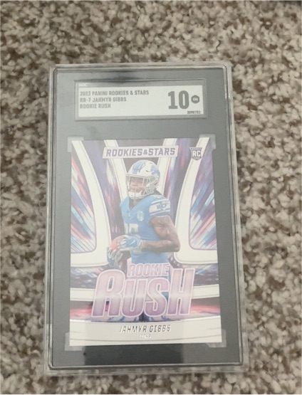 2023 Panini Rookies & Stars Rookie Rush #RR-7 Jahmyr Gibbs — front