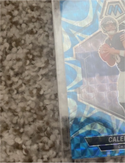 2024 Panini Mosaic #376 Caleb Williams Green Mosaic Prizm — front