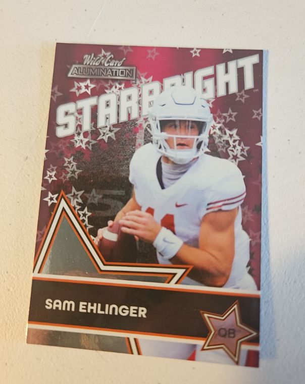 2021 Wild Card Alumination #SB-44 Sam Ehlinger Starbright — front