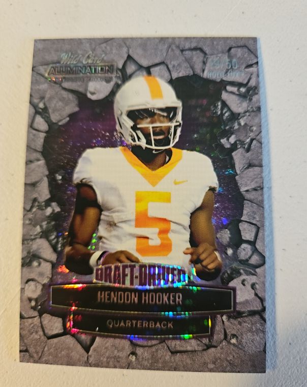 2021 Wild Card Alumination Collegiate Edition Draft-Driven Hendon Hooker #ANDD-16 — front